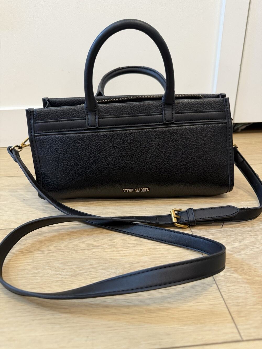 Black Steve Madden Top Handles Crossbody Bag